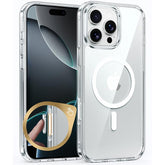 FNTCASE iPhone 16 Pro Max ケース: カメラコントロールキャプチャーをサポート 磁気ミリタリーグレード落下保護 黄ばみ防止携帯電話カバー - 頑丈な耐衝撃透明ケース (カメラコントロール)